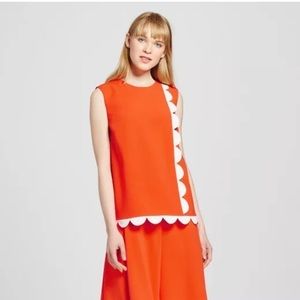 🧡Victoria Beckham for Target Scalloped Mod Top🧡